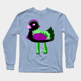 Tsunami chicken superhero Long Sleeve T-Shirt